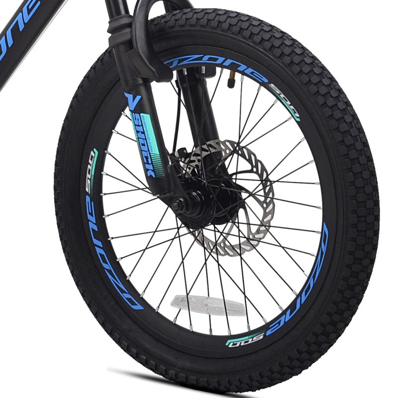 20" Ozone 500 Fragment Black-Blue, Replacement Front Wheel