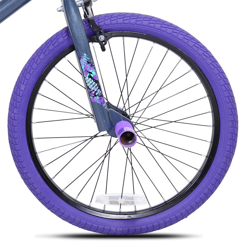 20" Ozone 500 Slingshot Gray Purple, Replacement Front Wheel