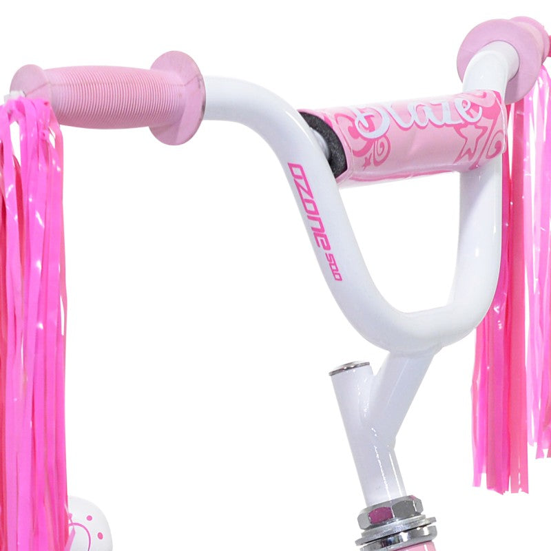 12" Ozone 500 Blaze Pink White, Replacement Handlebar