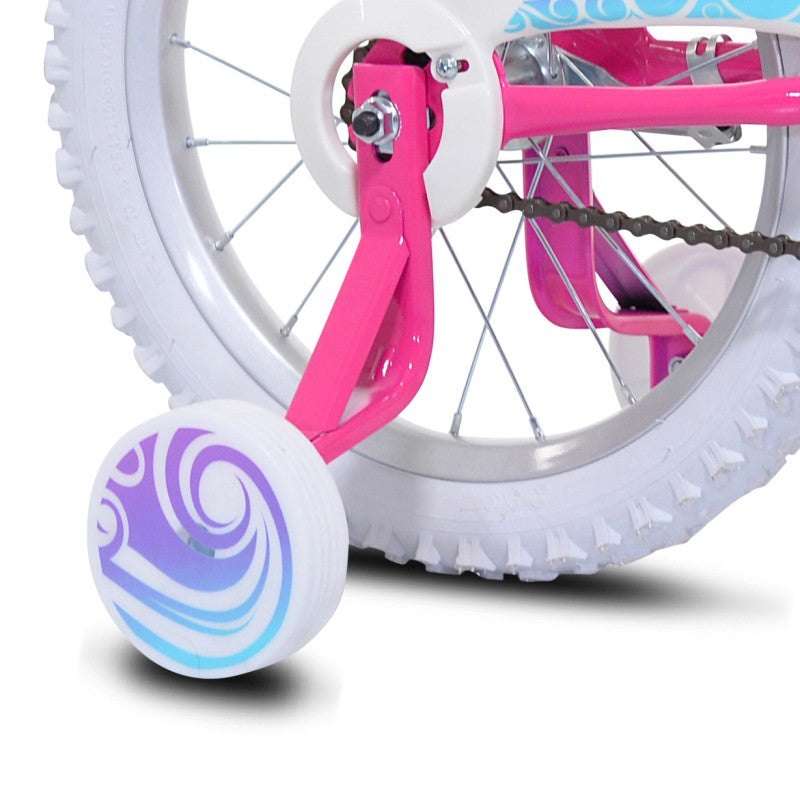 16" Ozone 500 Blaze Pink, Replacement Training Wheel Set