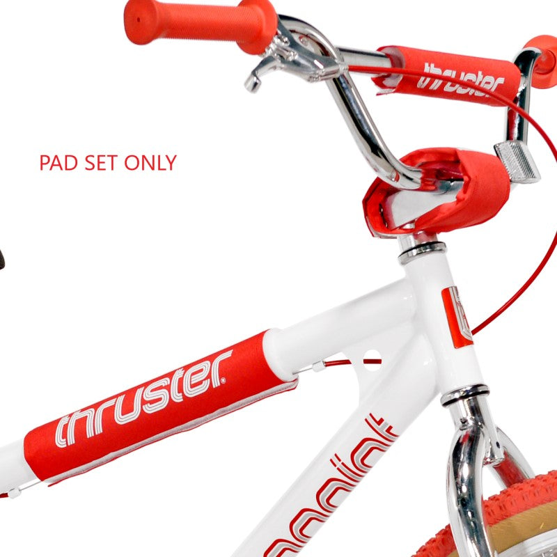 27.5" Thruster Vanishing Point White, Replacement Handlebar Pad (Set)