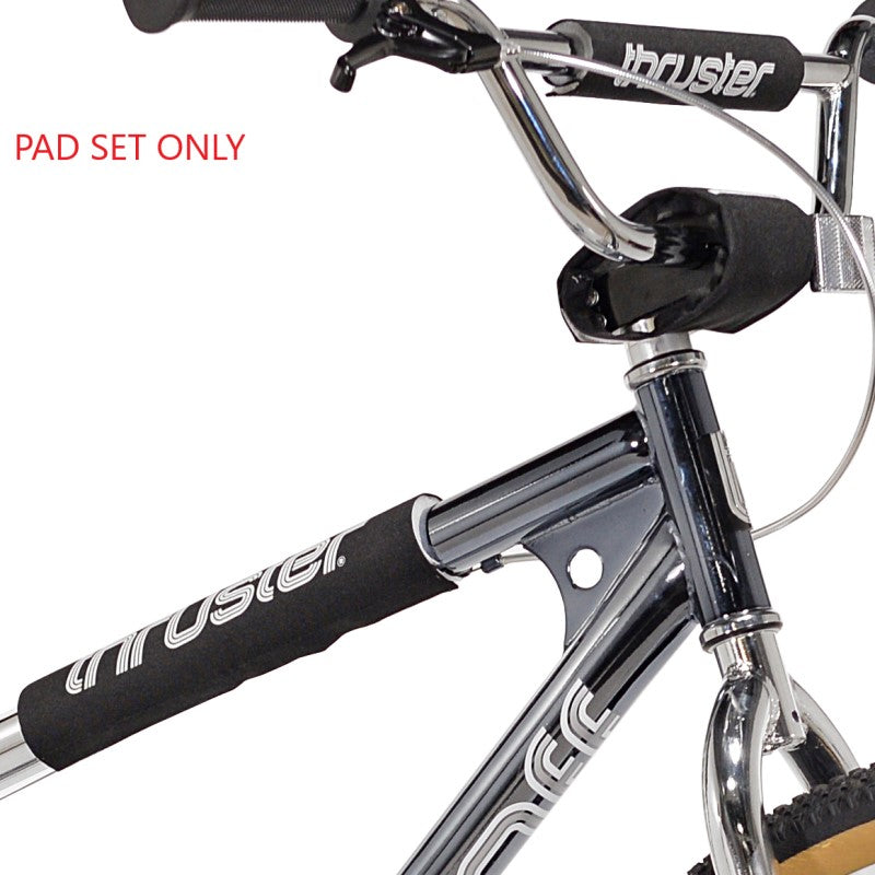 bmx bicycle pads MONGOOSE PRO OLD SCHOOL NOS AUTHENTIC The classic pad set you raced with back in the day.Solid color Bmx Bicycle Black Bmx Pad