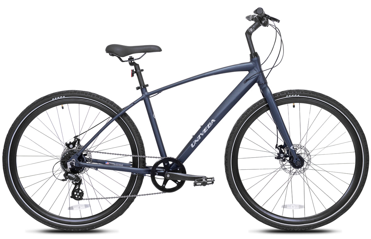 700c Univega USA® Weekend Voyage 2.0 | Step Over - (Refurbished) | Comfort Hybrid Bike for Men Ages 14+