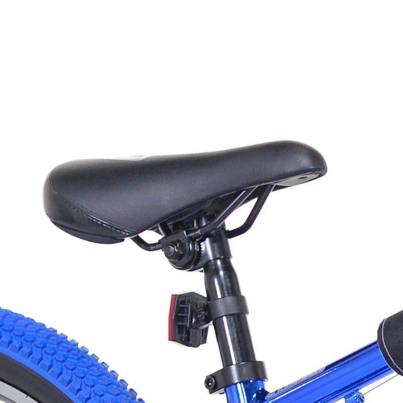 24" Thruster Tri-Power Pro XL Blue Chrome, Saddle