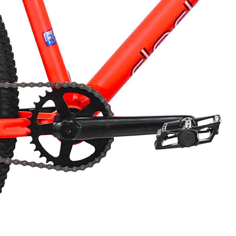 27.5" Thruster Dark Matter Satin Neon Red, 3 Piece Crank