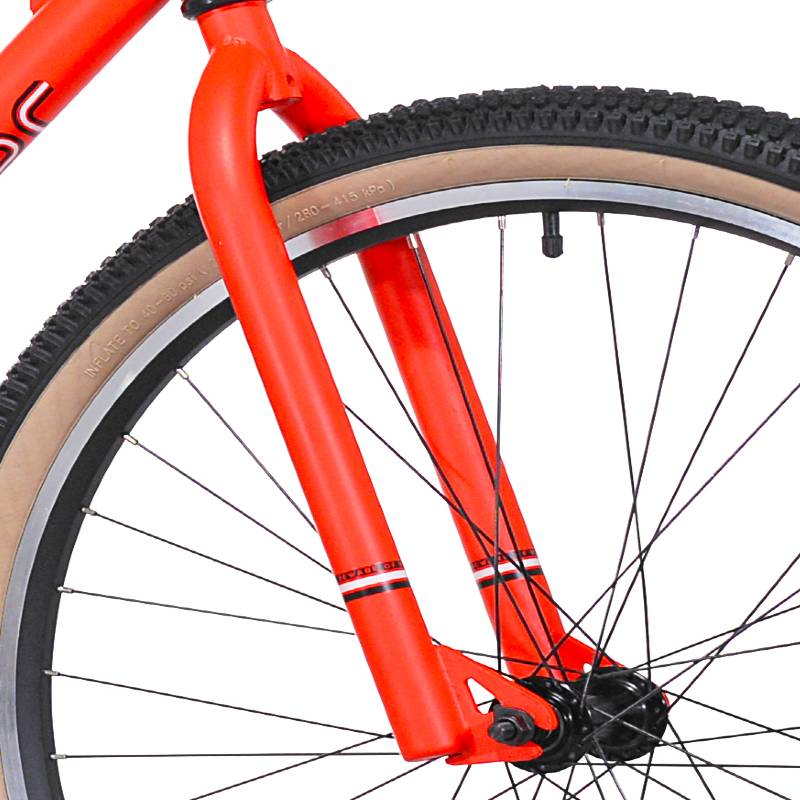 gravel bike neon 27.5" Thruster Dark Matter Satin Neon Red, Fork