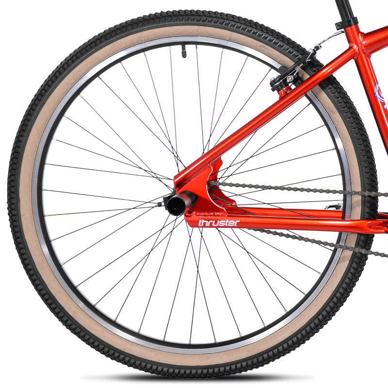 29" Thruster Saturn 9 Gloss Metallic Red, Rear Wheel