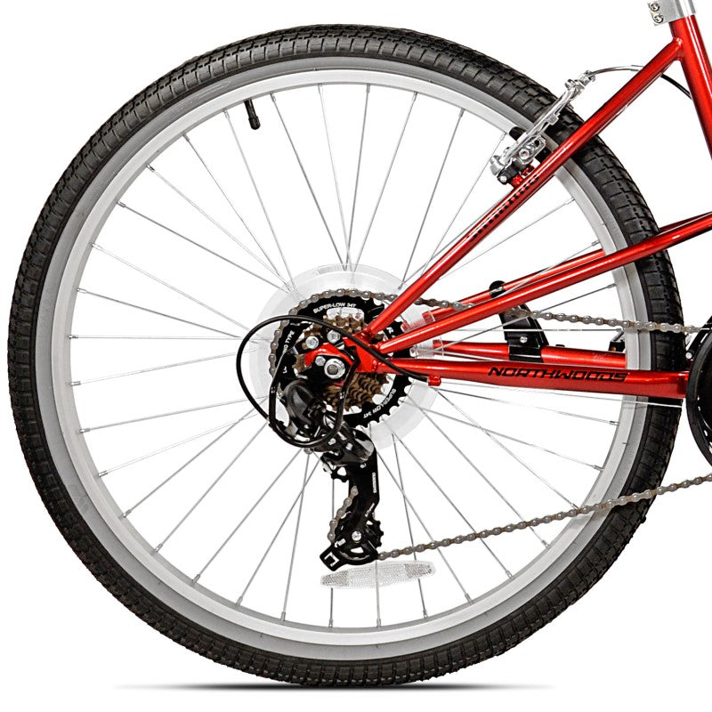 26" Northwoods Tandem Red, Replacement Rear Wheel