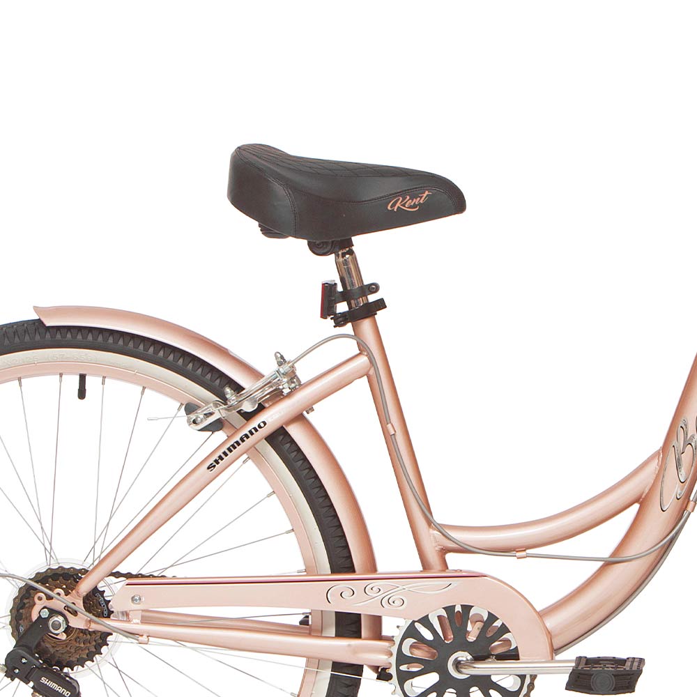 Kent 26 In Bayside Women's Cruiser Bike Rose Gold 26