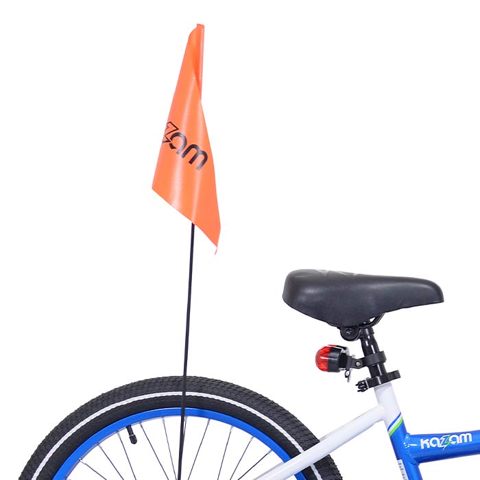 flagge kinderfahrrad 20" Kazam Link (White/Blue) Replacement Safety Flag