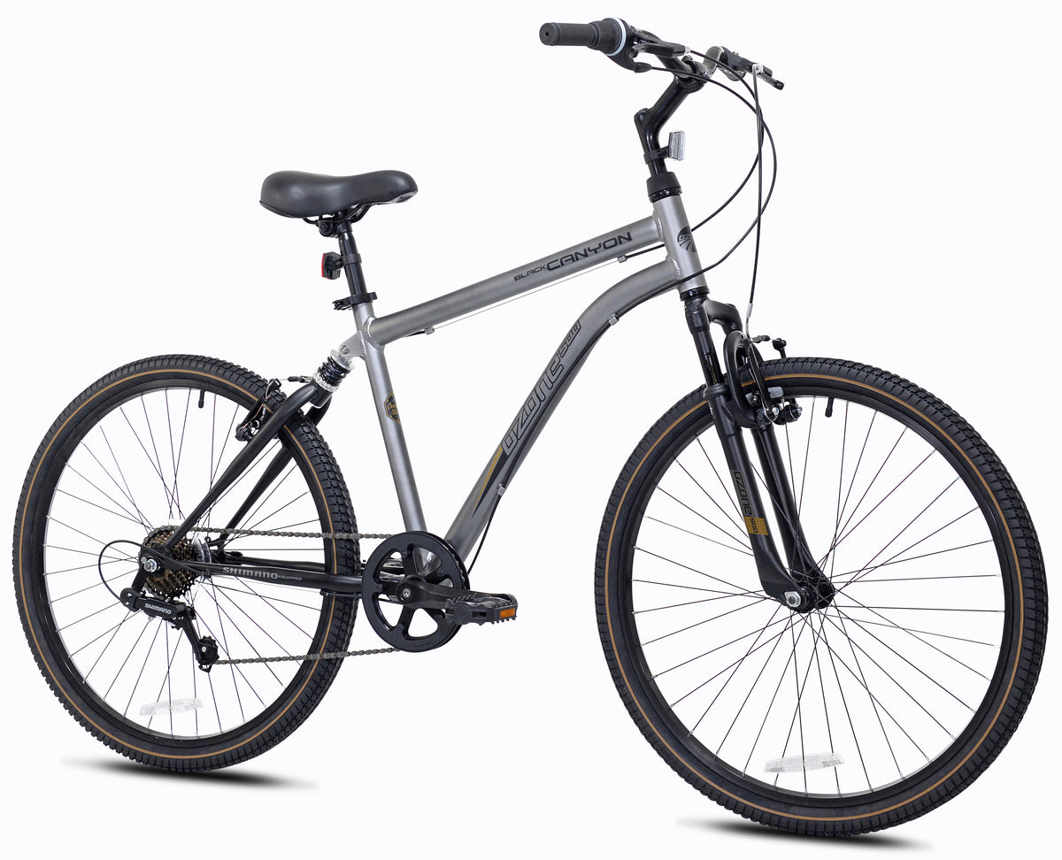 26" Ozone Black Canyon - (Refurbished) | Hybrid Bike for Men Ages 13+