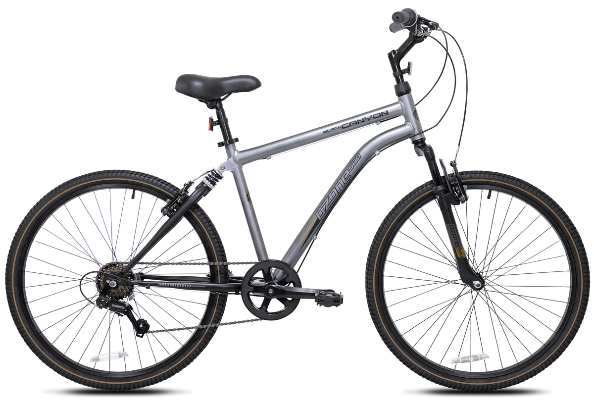 26" Ozone Black Canyon - (Refurbished) | Hybrid Bike for Men Ages 13+