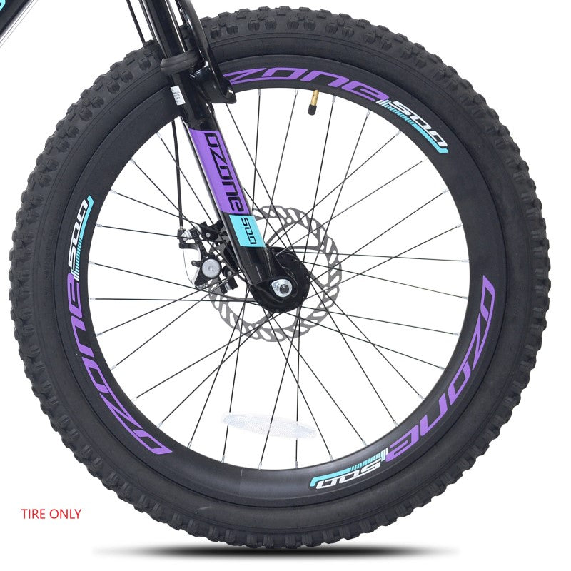 24" Ozone 500 Fragment Black Purple, Replacement Tire