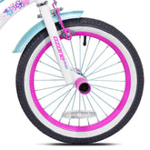 16" Ozone 500 Sweetheart Pink Purple White, Replacement Front Wheel