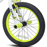 16" Boy's Ozone 500 Kick It Black White Yellow, Replacement Front Wheel