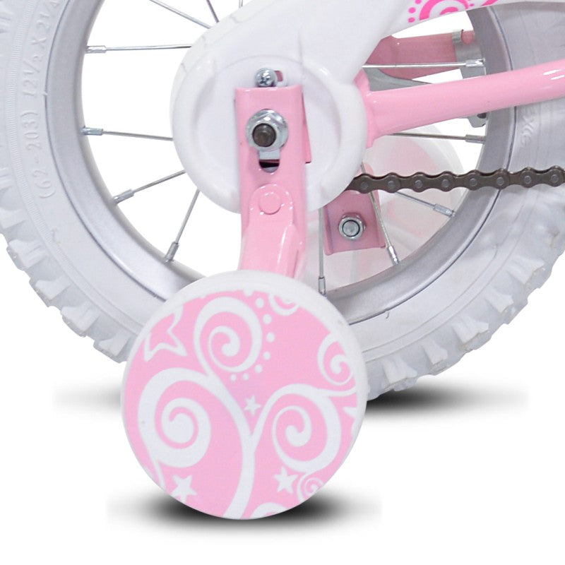 12" Ozone 500 Blaze Pink, Replacement Training Wheel Set