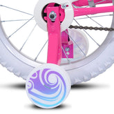 14" Ozone 500 Blaze Pink White, Replacement Training Wheel Set