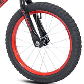 16" Ozone 500 Blaze Red Black, Replacement Front Wheel