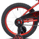 16" Ozone 500 Blaze Red Black, Replacement Rear Wheel