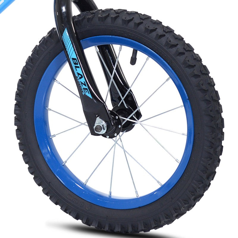 14" Ozone 500 Blaze Blue, Replacement Front Wheel