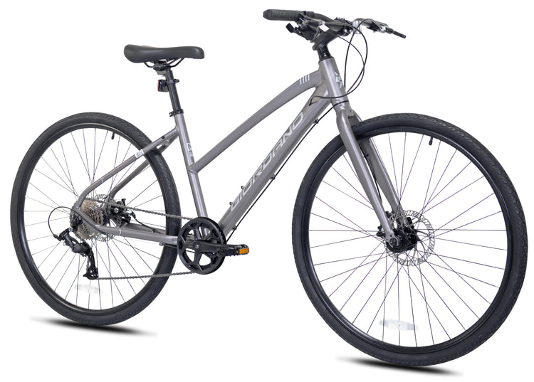 700c Giordano® H1, Grey (Refurbished) | Hybrid Bike for Women Ages 14+