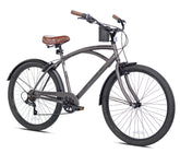 26" Kent Bayside, Grey - (Refurbished) | Cruiser Bike for Men Ages 13+