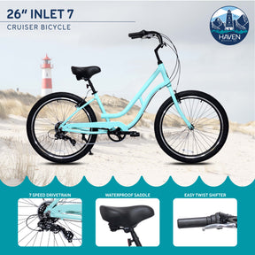 26" Haven® Inlet 7 - (Refurbished) | Beach Cruiser for Women Ages 13+