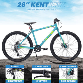 26" Kent MTX - (Refurbished) | Mountain Bike for Kids Ages 12-14