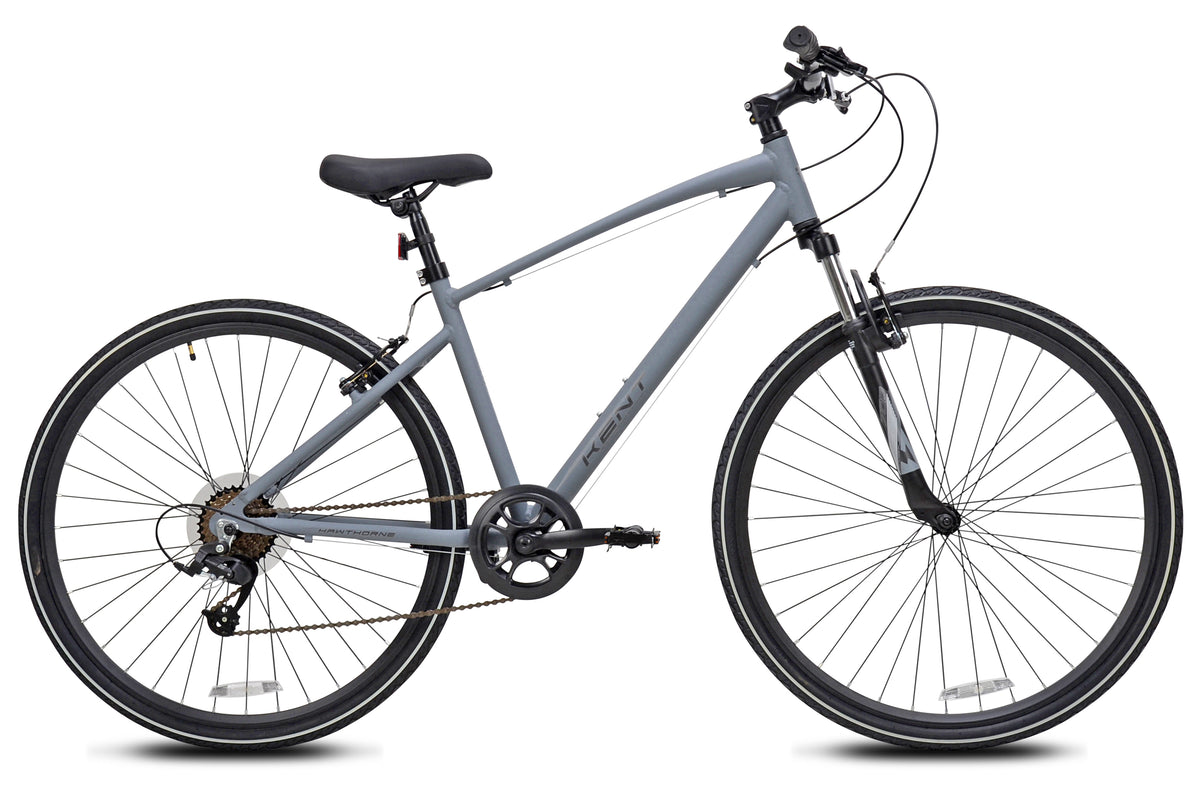 700c Kent Hawthorne, Grey - (Refurbished) | Men's Hybrid Bike for Ages 14+