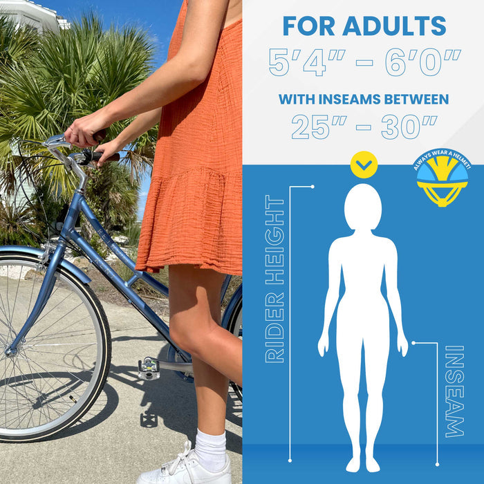 700c Kent Retro | Step Thru - (Refurbished) | Hybrid Bike for Women Ages 14+