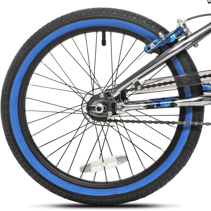 18" Madd Gear Chrome Blue, Replacmenet Rear Wheel