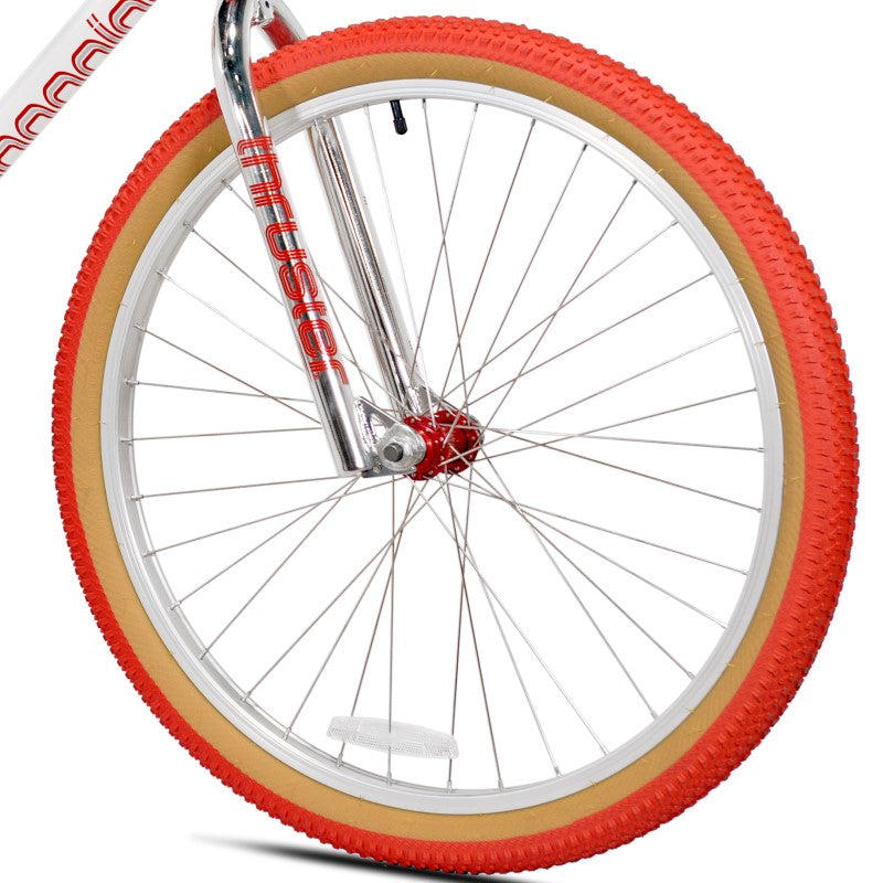 27.5" Thruster Vanishing Point White, Replacement Front Wheel