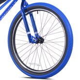 24" Thruster Tri-Power Pro XL Blue Chrome, Front Wheel