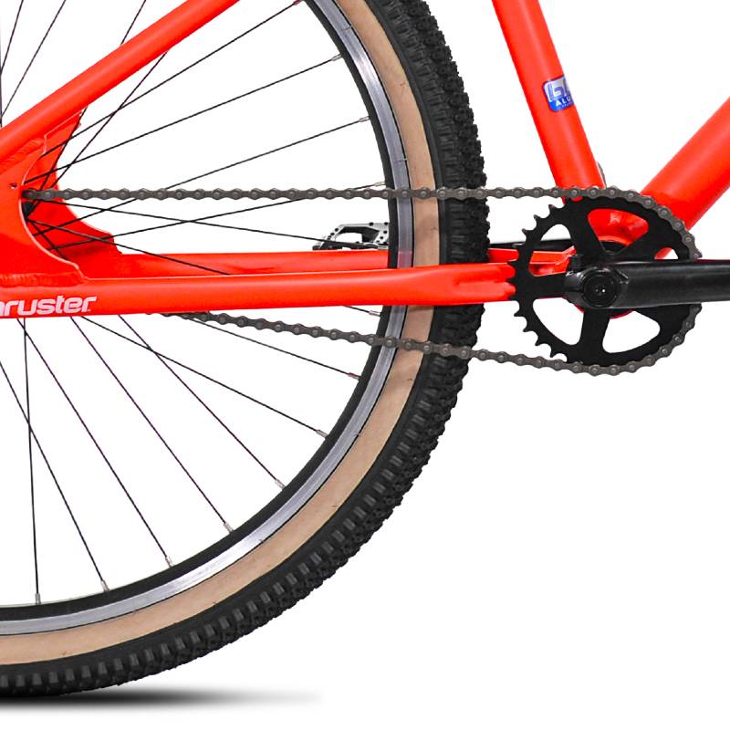 27.5" Thruster Dark Matter Satin Neon Red, Chain