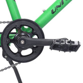 20" Univega USA Rover Flex 20 Matte Lime, 3 Piece Crank