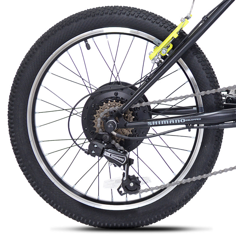 20" Kent Torpedo Black-Yellow E-Bike, Replacement Rear Wheel