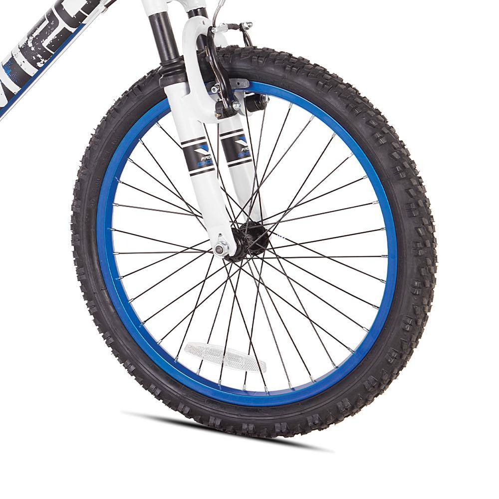 Front Wheel Black and Blue