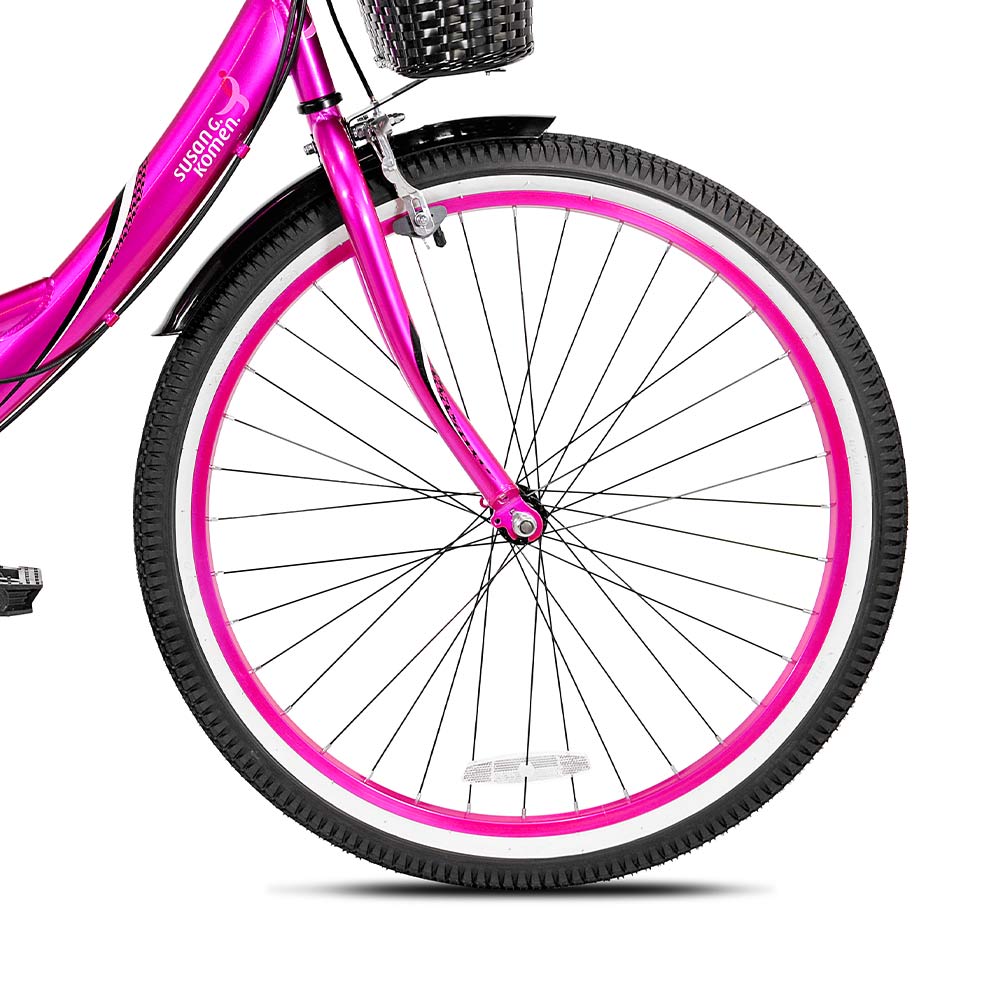 26" Susan G. Komen Cruiser Multi-Speed (Pink), Replacement Front Wheel