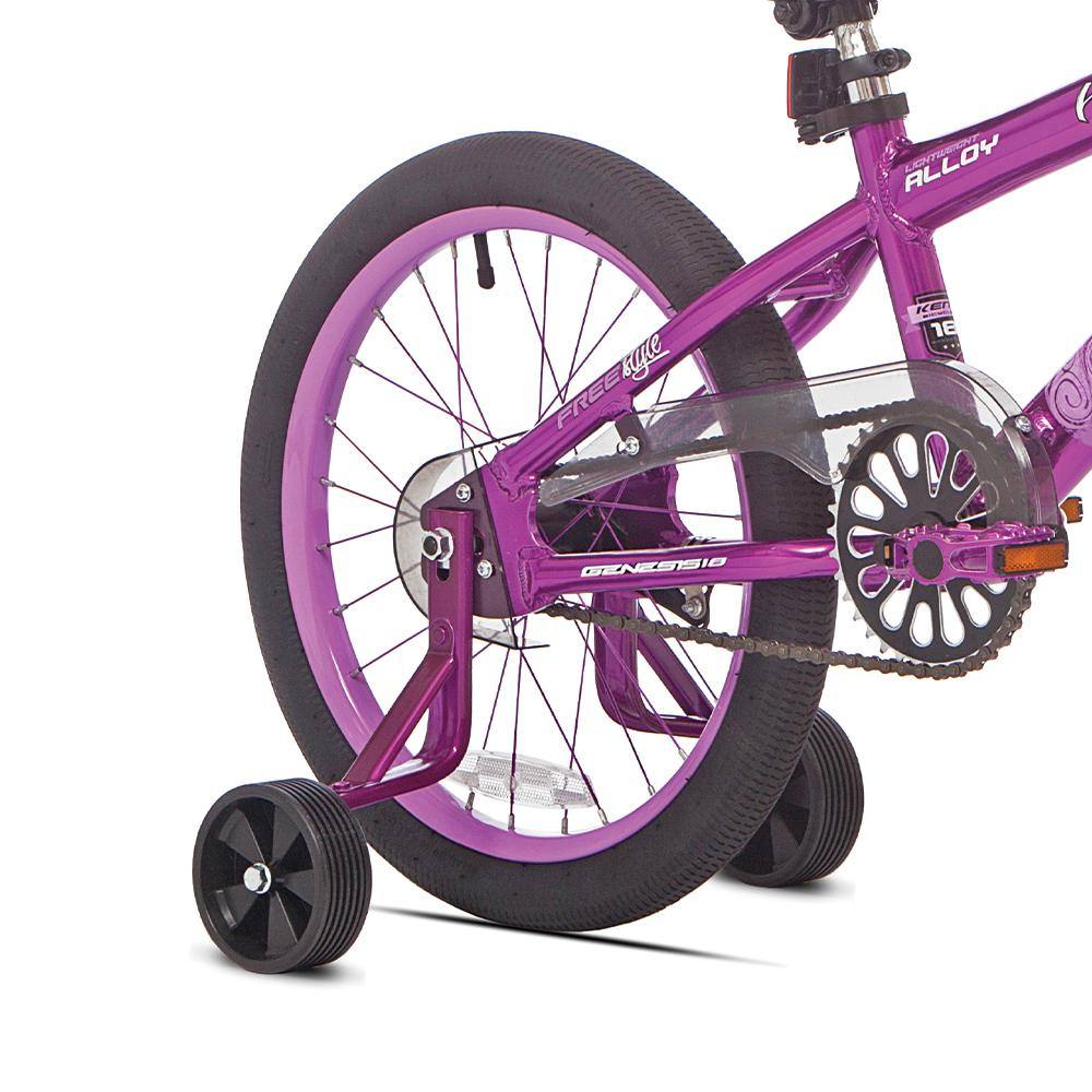 Rear Wheel Black and Purple - Purple Stokes